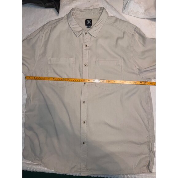BDG Urban Outfitters Beige Button-Up Shirt –‎ XL Relaxed Fit Workwear Style - Picture 4 of 10